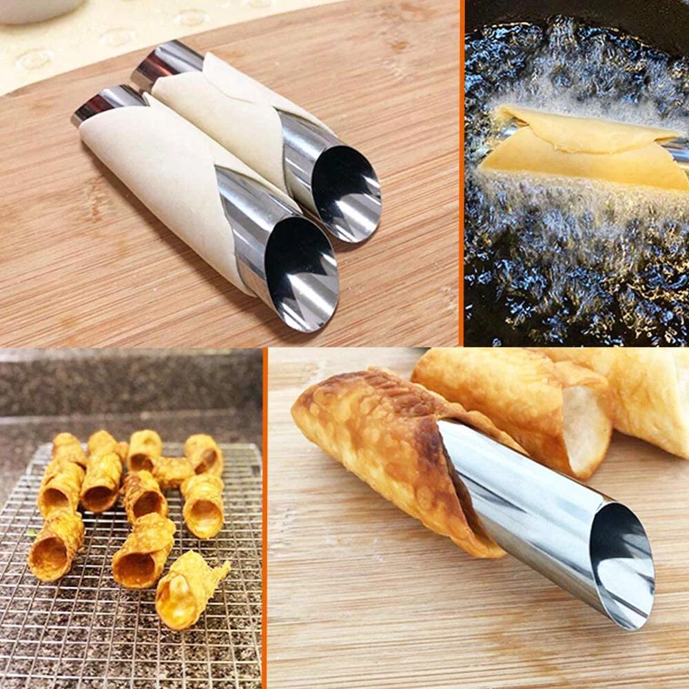 12pcs Stainless Steel Cannoli Tubes Cream Shells Roll Moulds Pasty Baking Tube - Image 5