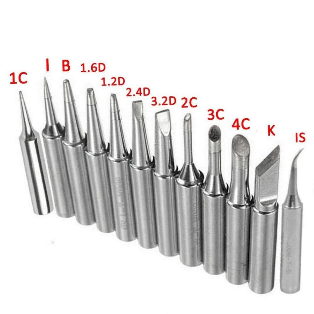 12pcs/set 900M-T Soldering Solder Iron Tips Bit For Hakko Welding Station Tool - Image 2