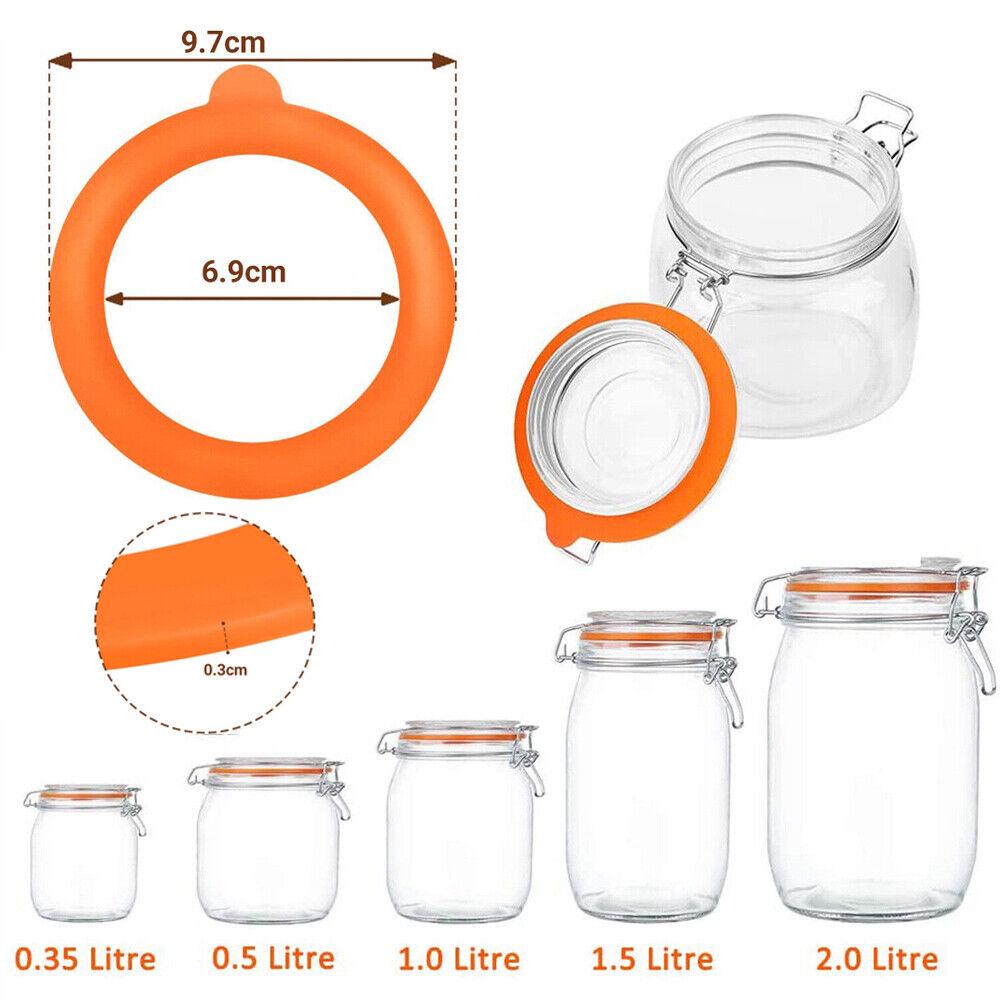 Replacement Gasket Airtight Rubber Seals Rings For Mason Jar Lids Leak-proof - Image 6