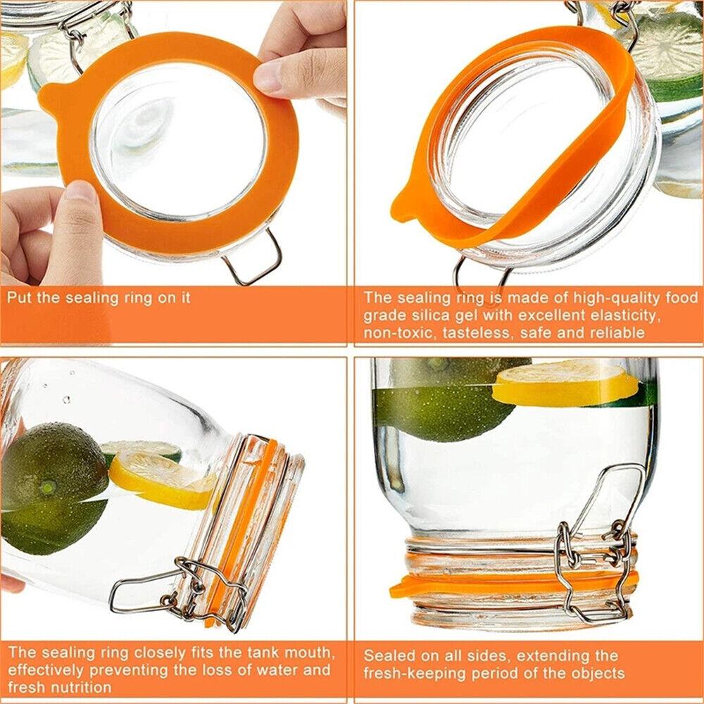 Replacement Gasket Airtight Rubber Seals Rings For Mason Jar Lids Leak-proof - Image 4