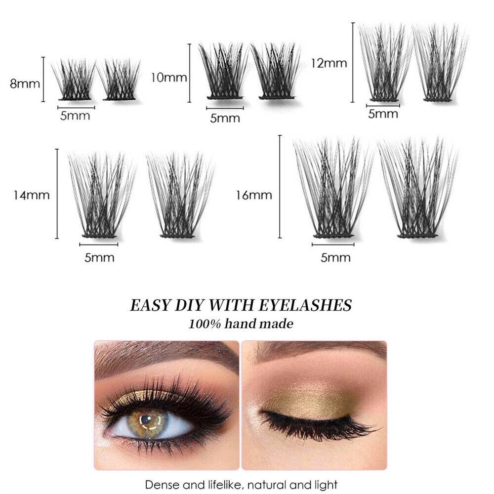 140Pcs Natural Lashes Wispy Lash Extension Clusters DIY Eyelash Extensions - Image 6