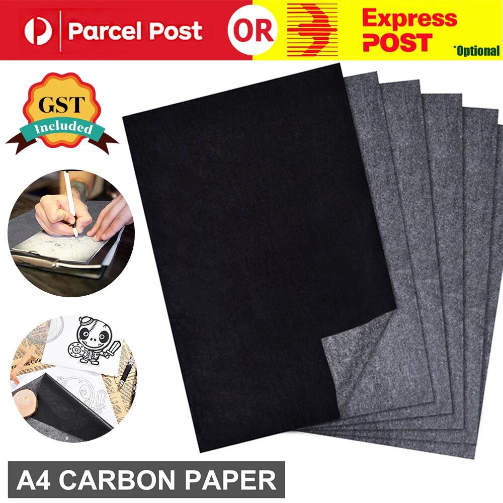 Carbon Paper Transfer Copy Graphite Tracing A4 Wood Canvas Art Black