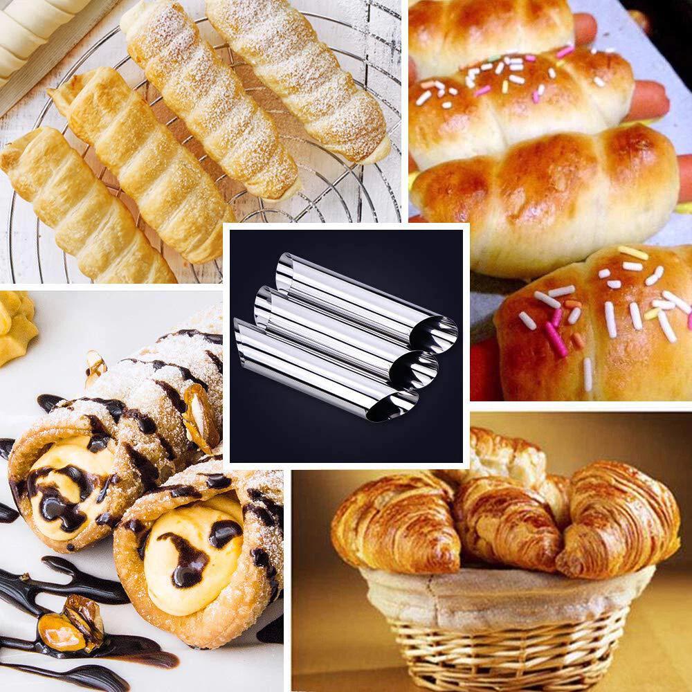 15 x Stainless Steel Bread Baking Tube Cannoli Mold Form Cream Horn Mould Pastry - Image 6