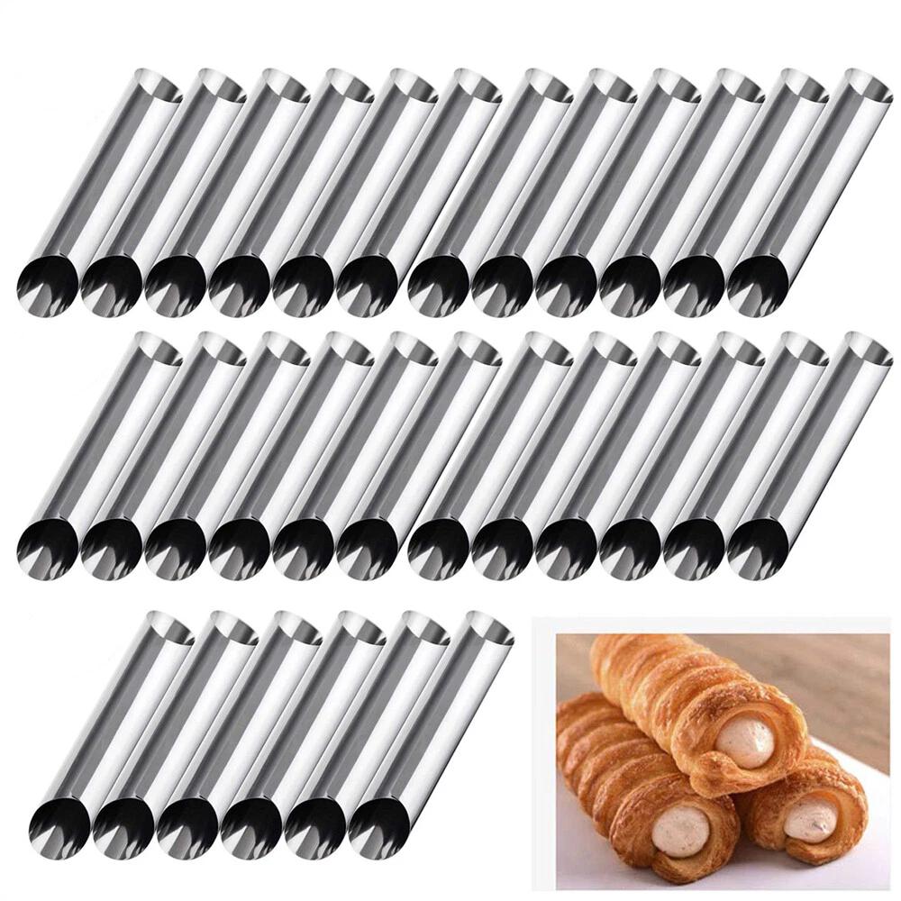 15 x Stainless Steel Bread Baking Tube Cannoli Mold Form Cream Horn Mould Pastry - Image 3