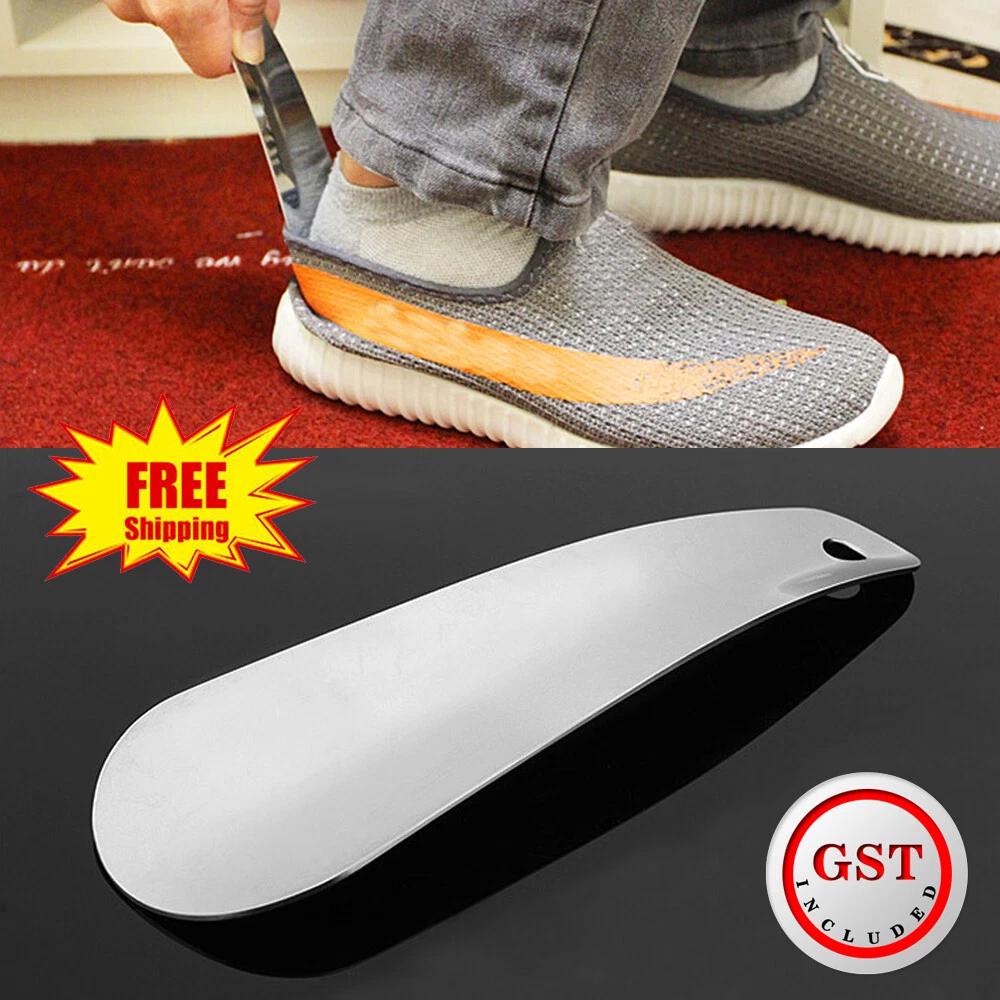 15cm Shoe Helper Easy Sturdy Shoe Horn Long Metal Handle Slip Aid Shoehorn AU