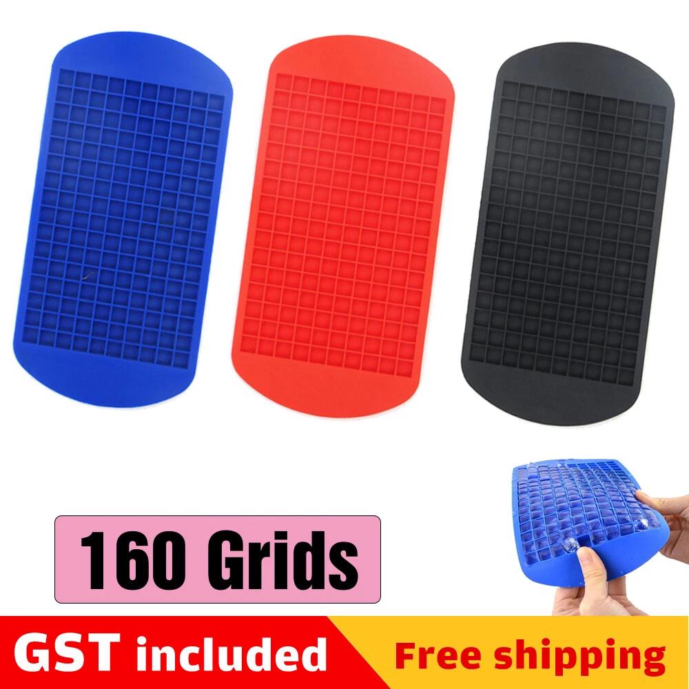 160 Grids Frozen Cubes Silicone Mould Mini Bar Ice Cube Tray Ice Maker Mold Tool