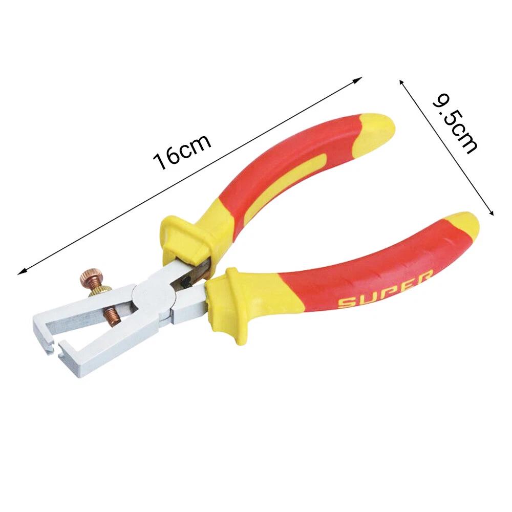 160mm Electricians Adjustable Cable Stripping Pliers Wire Electric Strippers NEW - Image 3