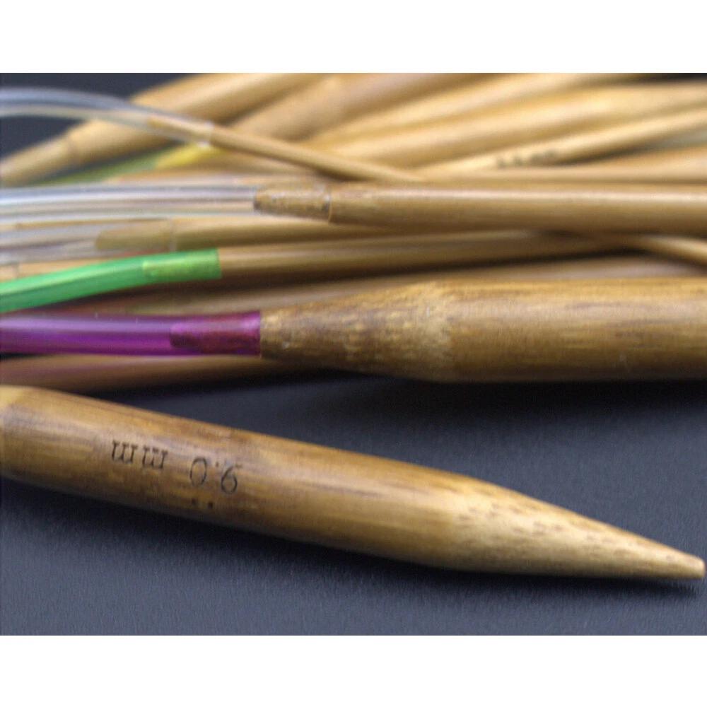 Tube Carbonized Circular Bamboo Knitting Needles Yarn Tools - Image 3