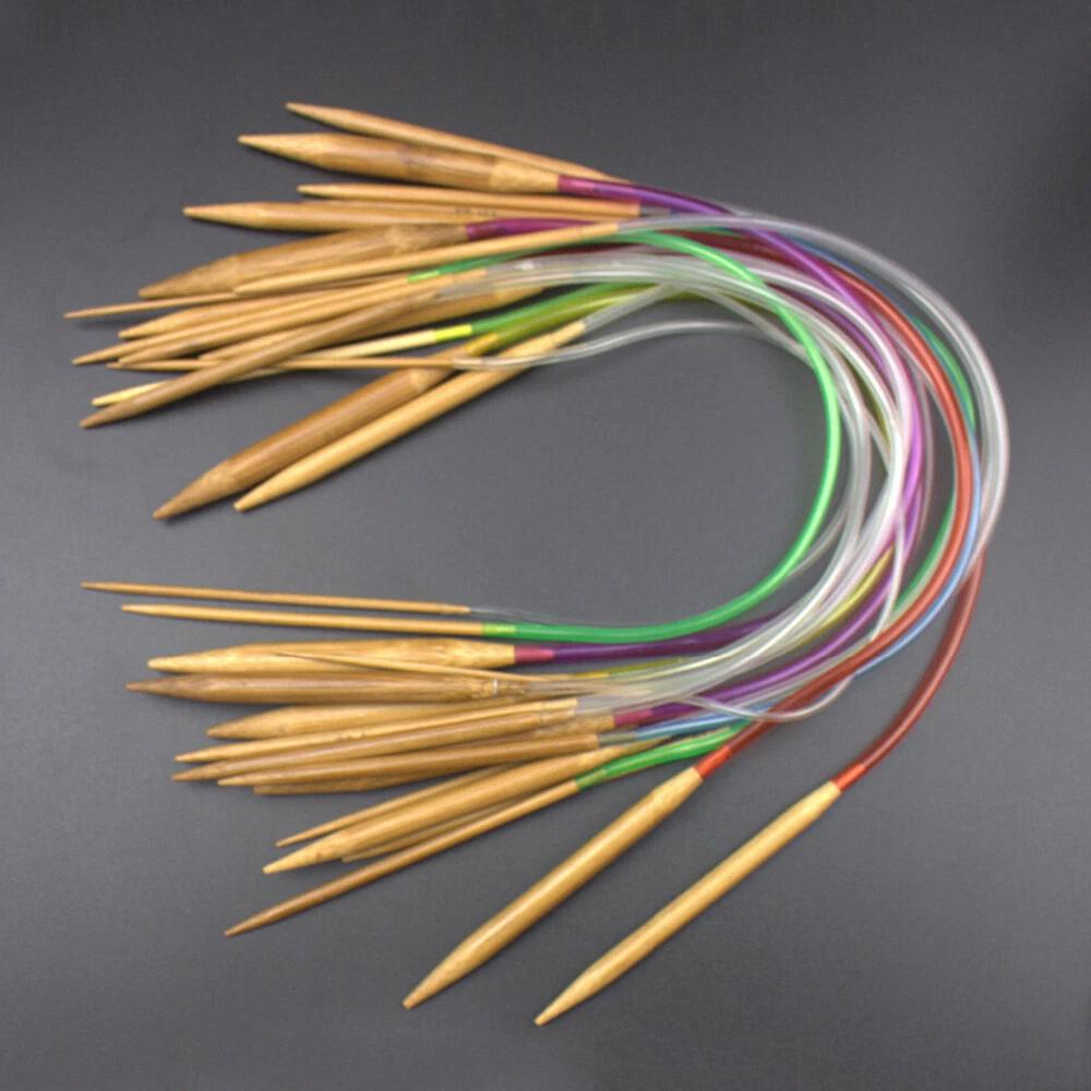 Tube Carbonized Circular Bamboo Knitting Needles Yarn Tools - Image 6