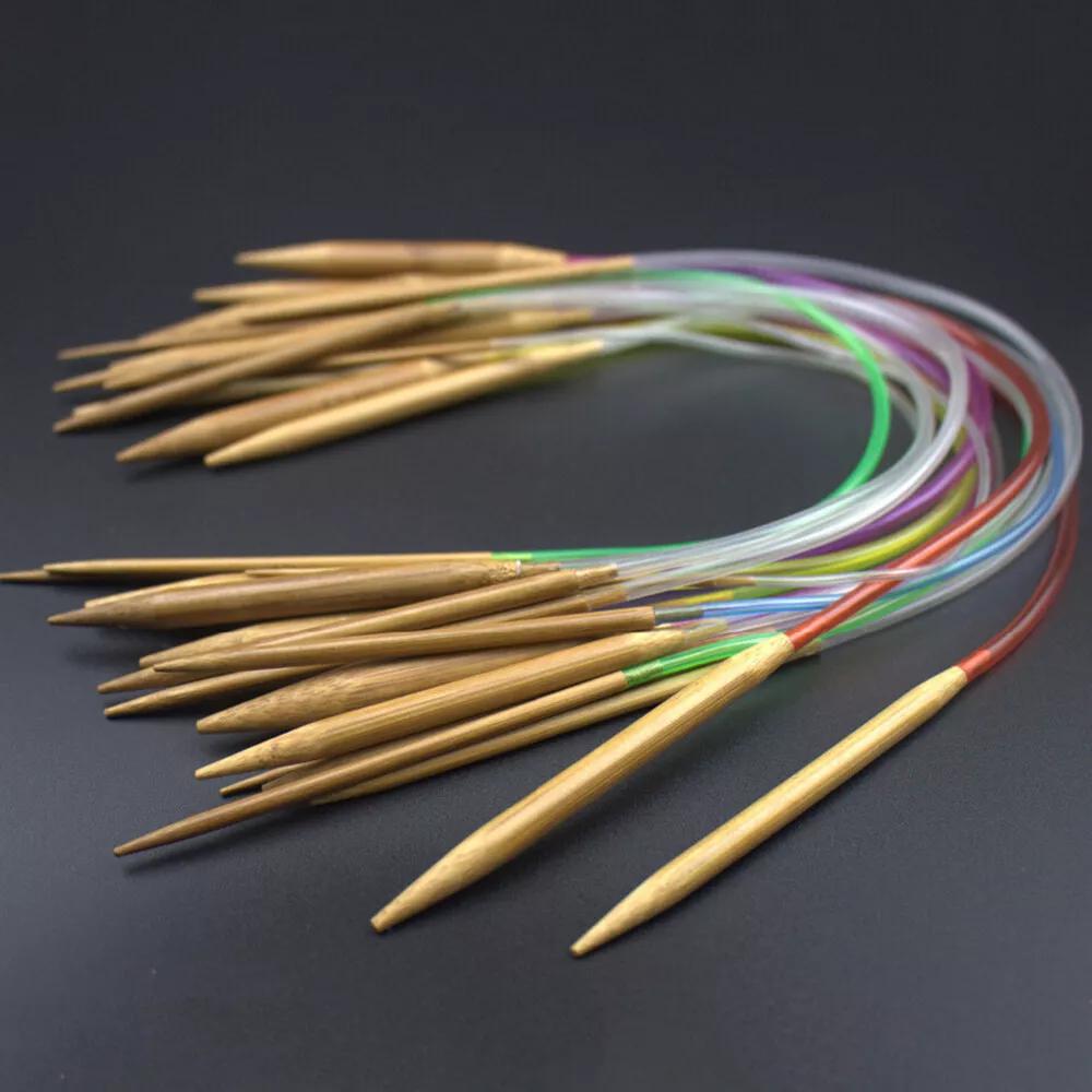 Tube Carbonized Circular Bamboo Knitting Needles Yarn Tools - Image 5