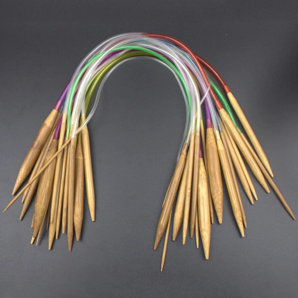 Tube Carbonized Circular Bamboo Knitting Needles Yarn Tools - Image 7