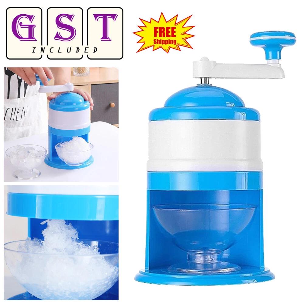 1X Manual Ice Shaver Crusher Shredding Snow Cone Maker Machine Drink Create Tool