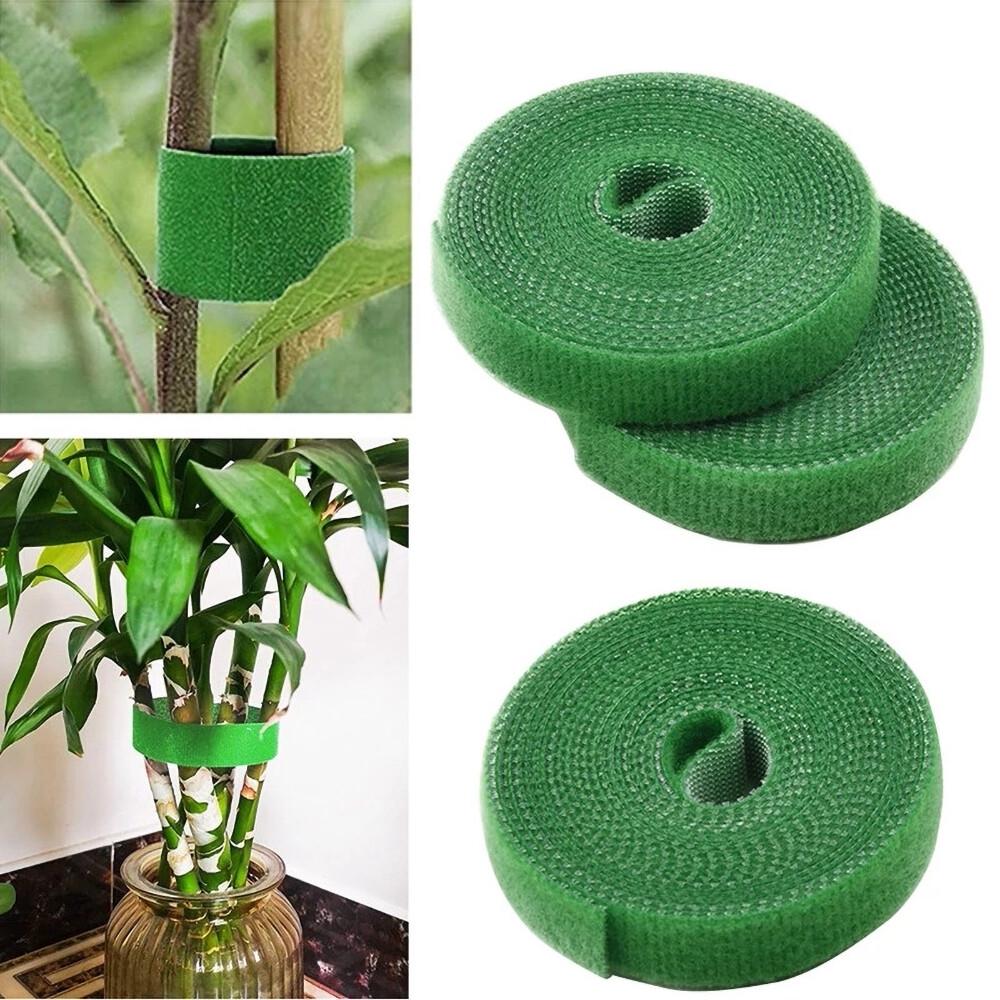 Roll Tie Tape Plant Ties Hook Loop Garden Supports Bamboo Cane Wrap Support