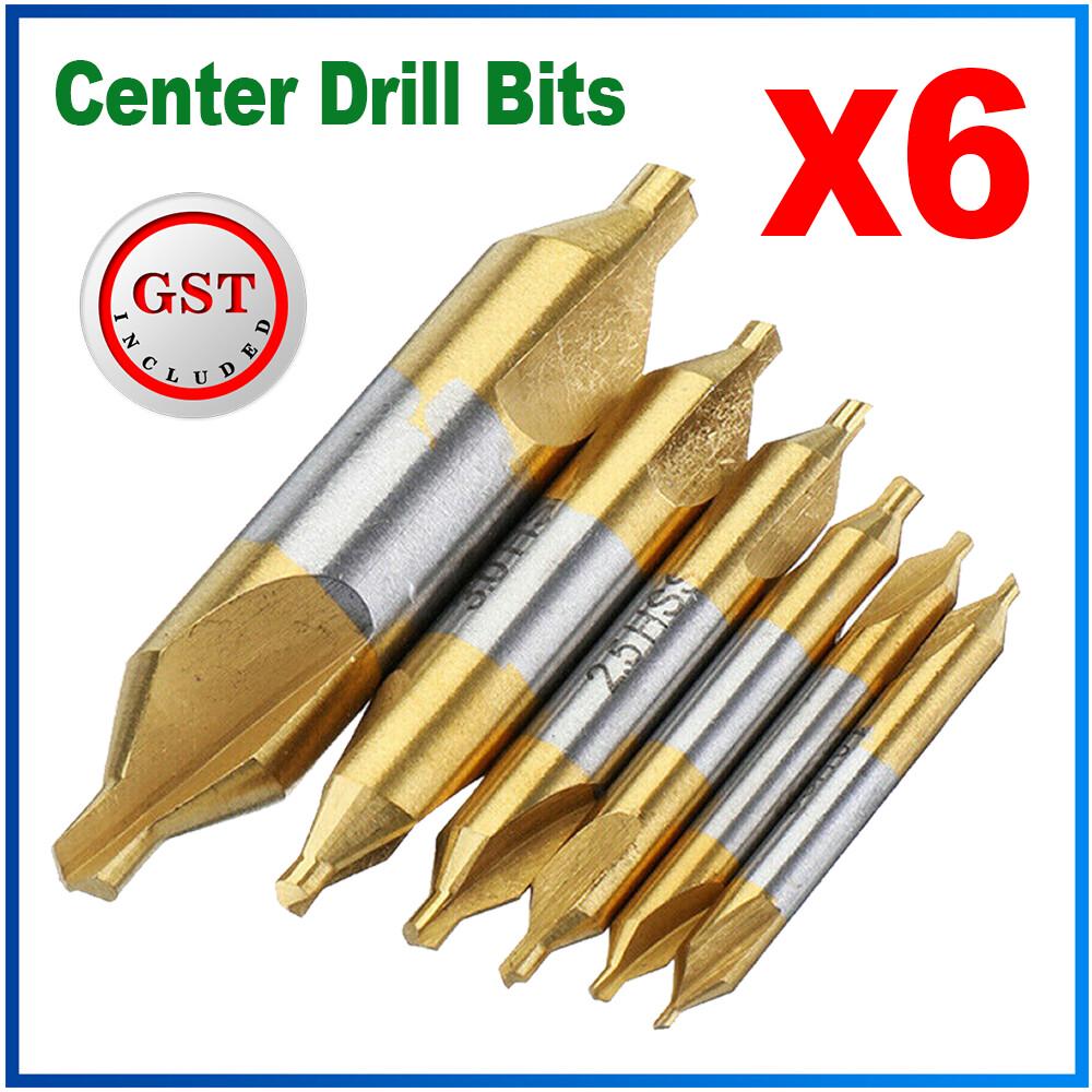 1-12mm High Speed Steel Center Drill Bits Set Countersinks 60 Combined Kit
