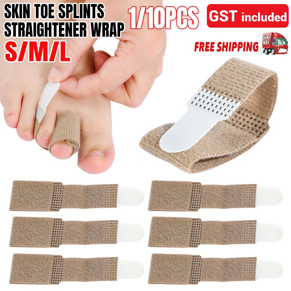 Toe Splints Straightener BandageCushioned Corrector for Crooked Hammer Toe