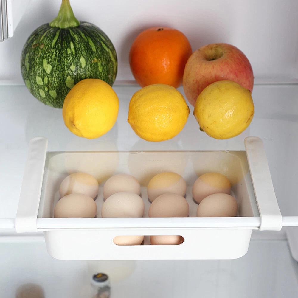 12 Grid Egg Container for Refrigerator Tray Fridge Egg Drawer with Handle - Image 6