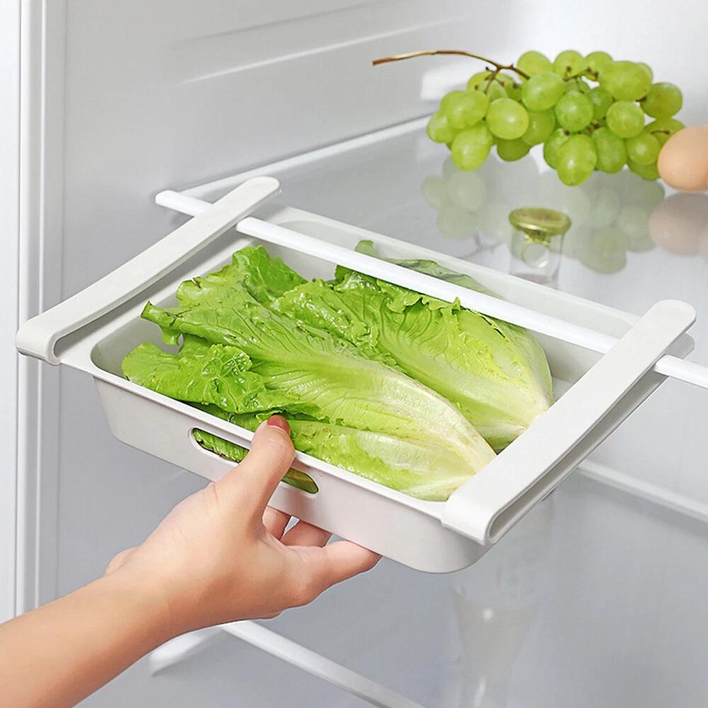 12 Grid Egg Container for Refrigerator Tray Fridge Egg Drawer with Handle - Image 5