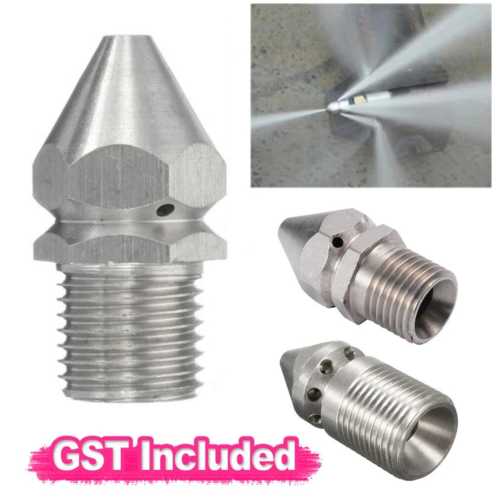 Pressure Washer Nozzle Drain Sewer Jetter Pipe Dredge Cleaner Nozzle Tool