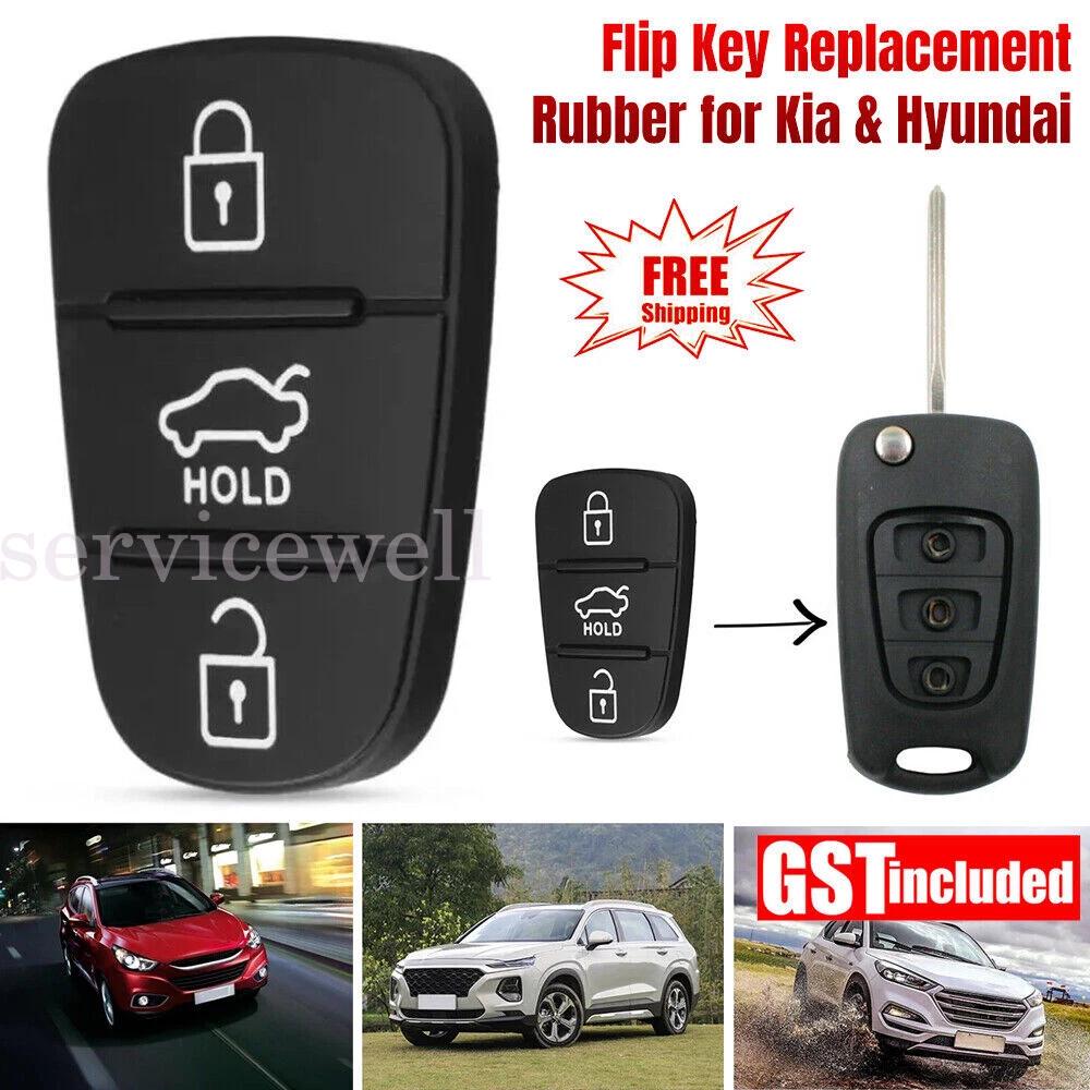 Replace 3 Buttons Remote Key Fob Skin For Kia Sorento Sportage Cerato Rio
