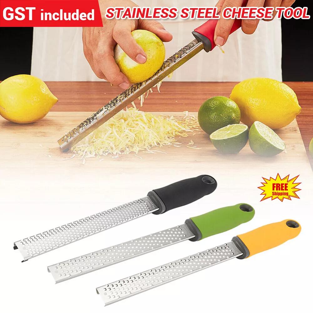 Hand Food Grater Stainless Steel Cheese Parmesan Lemon zester Flat Tool