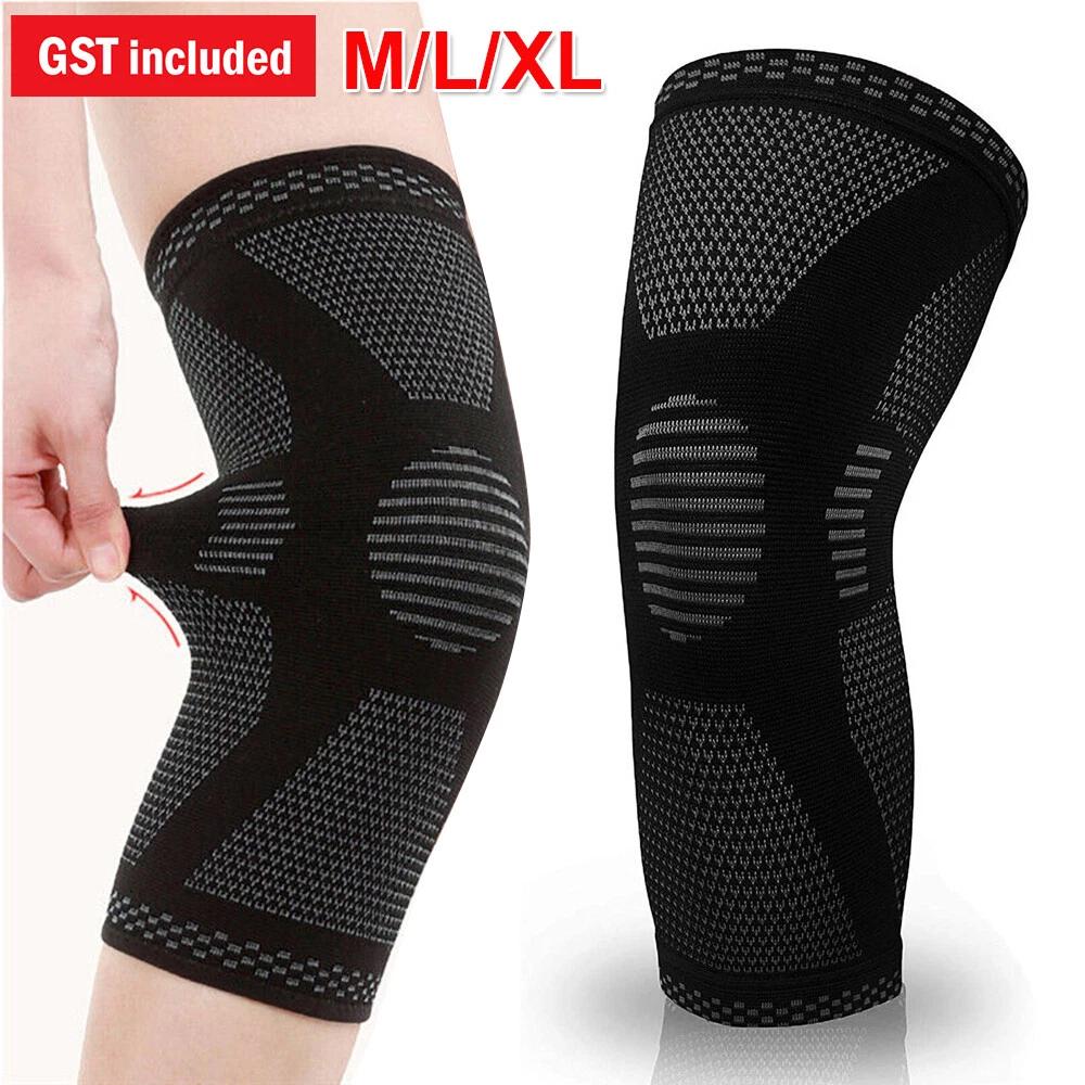 Knee Compression Sleeve Gym Sports Leg Brace Support Joint Pain Relief