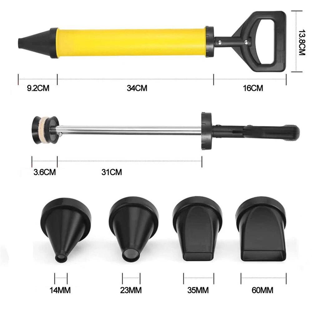 Set Caulking Gun Pump Grouting Mortar Grout Filling Tools With 4 Nozzles AU - Image 4