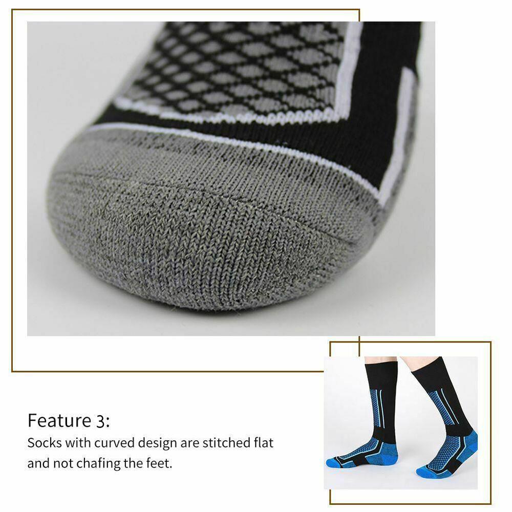 Womens Mens Ski Socks Hiking Long Warm Walking Outdoor Sports Stockings - Image 2