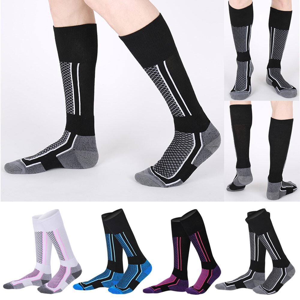Womens Mens Ski Socks Hiking Long Warm Walking Outdoor Sports Stockings