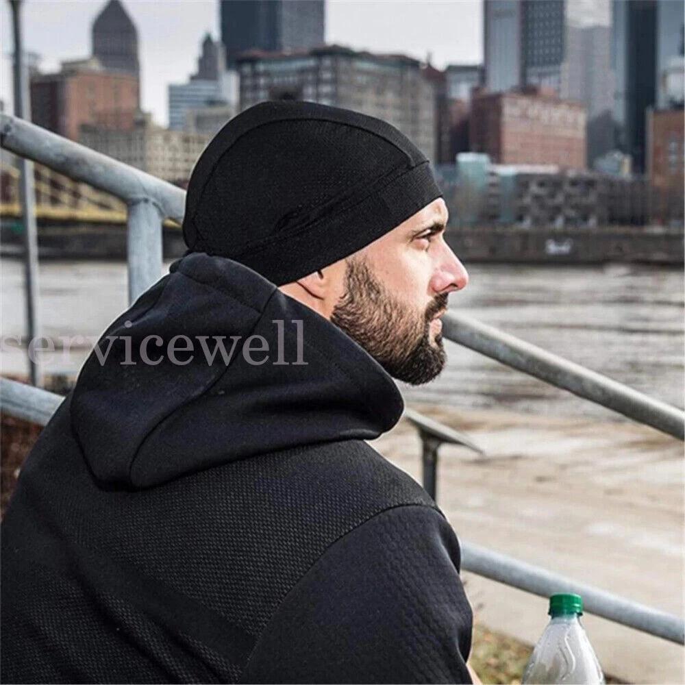 Moisture Wicking Cooling Skull Cap Helmet Inner Liner Beanie DomeSweatband - Image 7