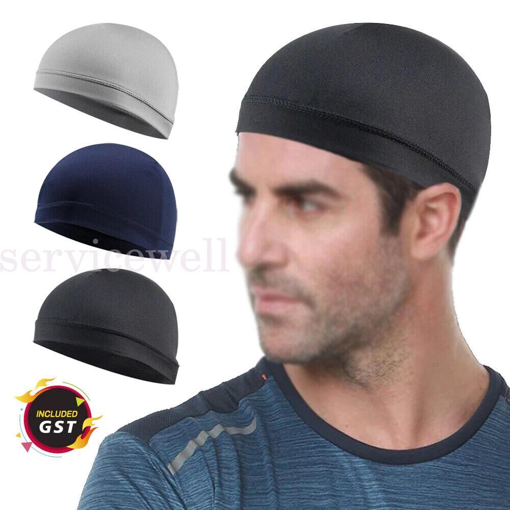 Moisture Wicking Cooling Skull Cap Helmet Inner Liner Beanie DomeSweatband - Image 2