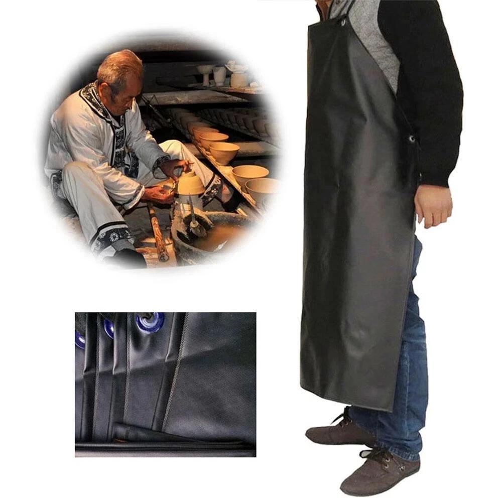 Waterproof Apron PVC Apron Chef Butcher Work Heavy duty Royal Black - Image 3