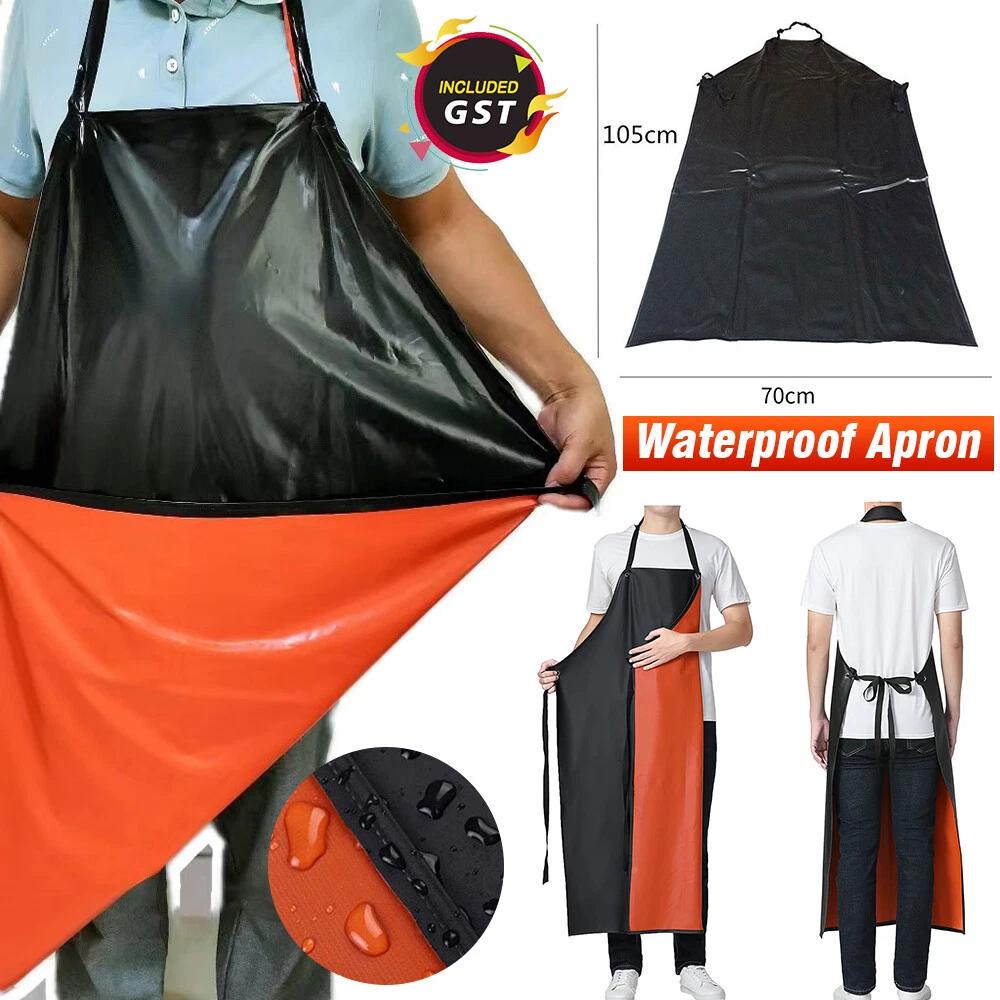 Waterproof Apron PVC Apron Chef Butcher Work Heavy duty Royal Black