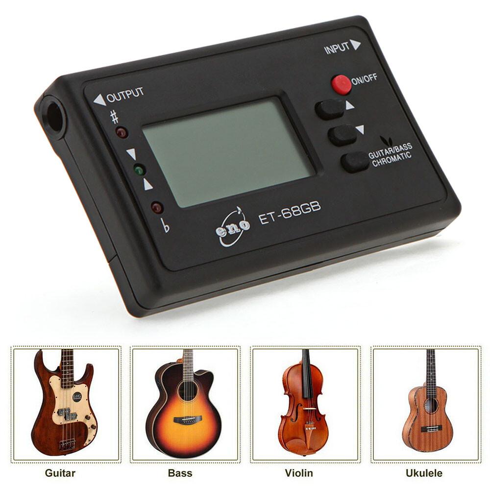 LCD Chromatic Tuner Guitar Electric Bass Mandolin Ukulele Violin Banjo Cello