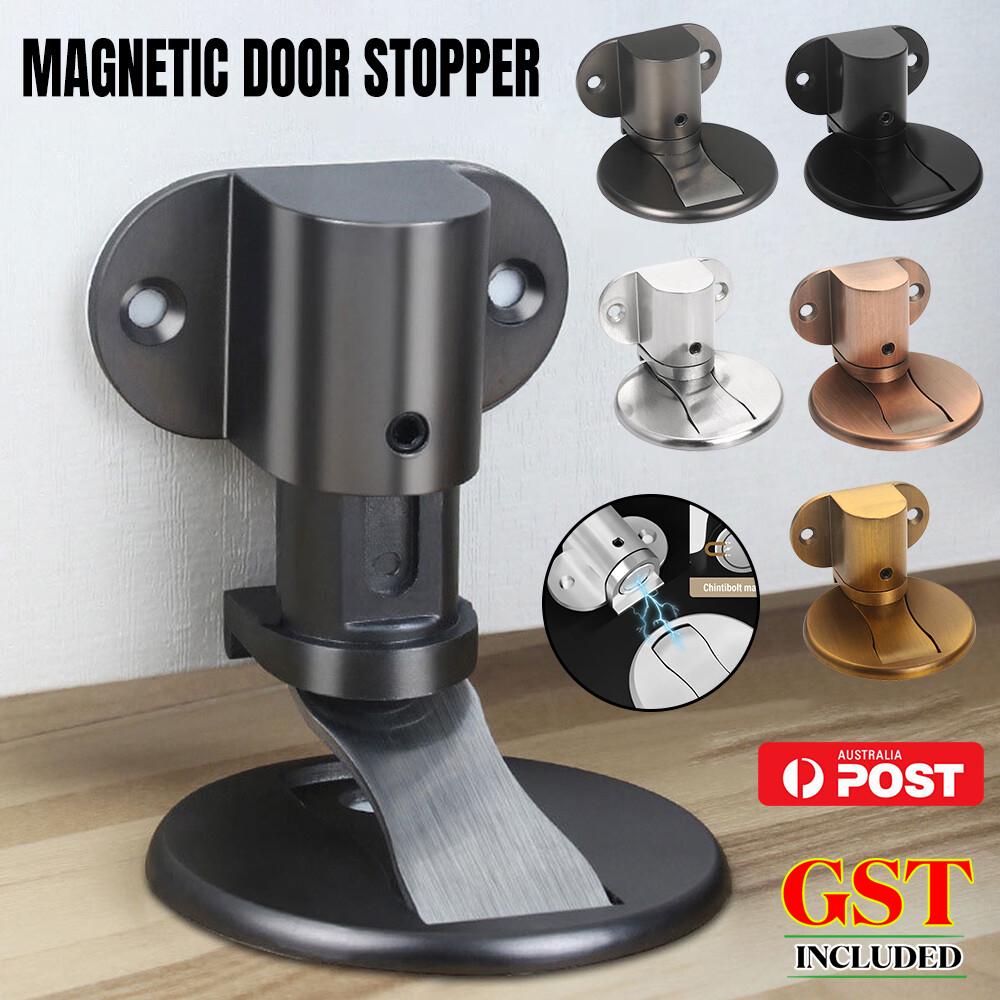 Magnetic Door Stopper Anti-Collision Adjustable Door Floor Stop Holder Catch