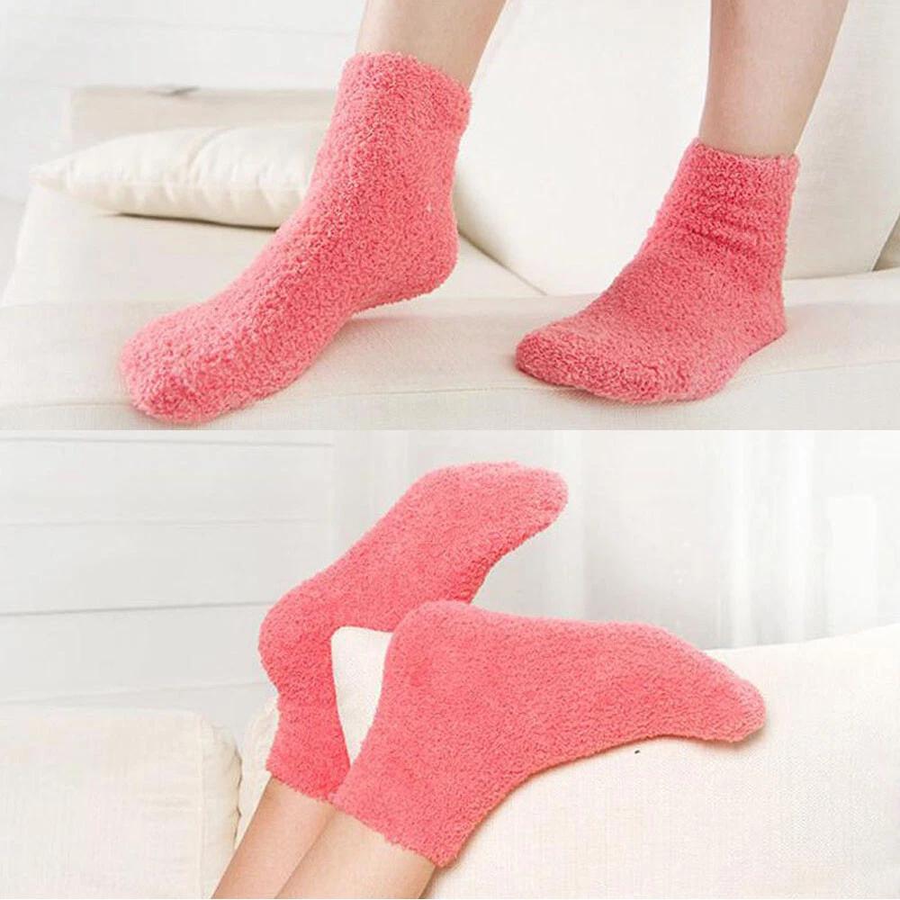 NEW Winter Warm Soft Fluffy Bed Socks Lounge Slipper Fleece Sock - Image 5