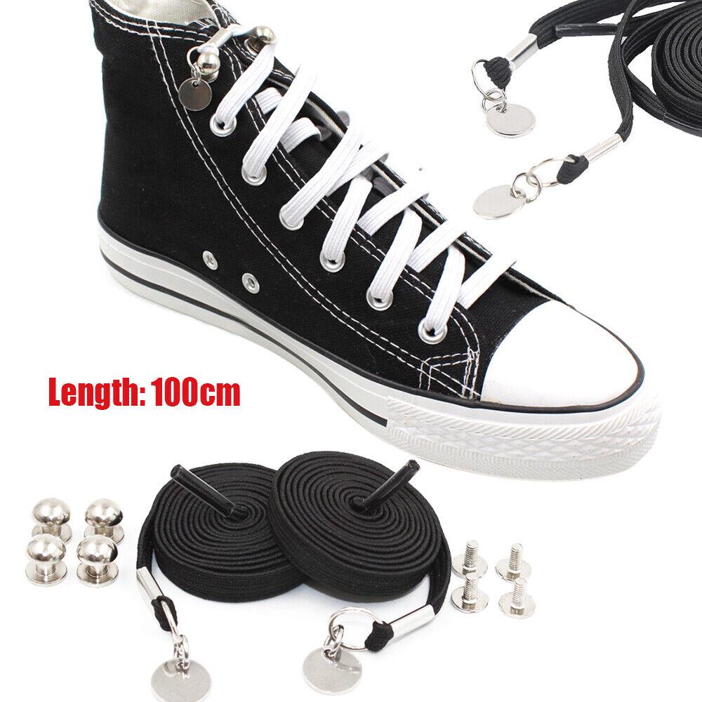 Sport Quick No Tie Shoe Laces Lazy Laces Elastic Shoelaces Flat Lace - Image 7
