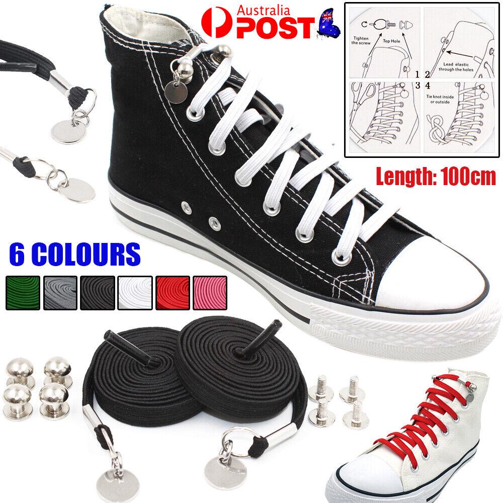 Sport Quick No Tie Shoe Laces Lazy Laces Elastic Shoelaces Flat Lace