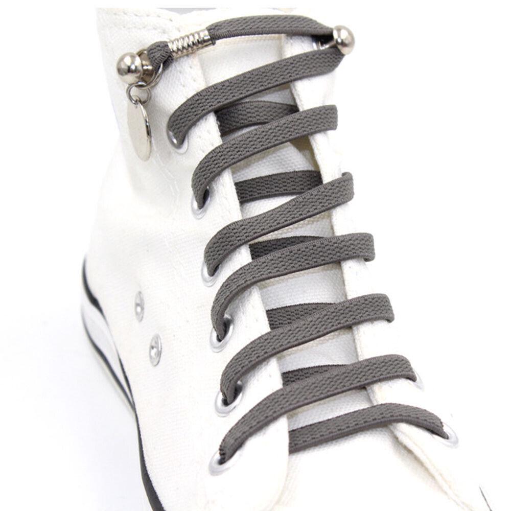 Sport Quick No Tie Shoe Laces Lazy Laces Elastic Shoelaces Flat Lace - Image 6