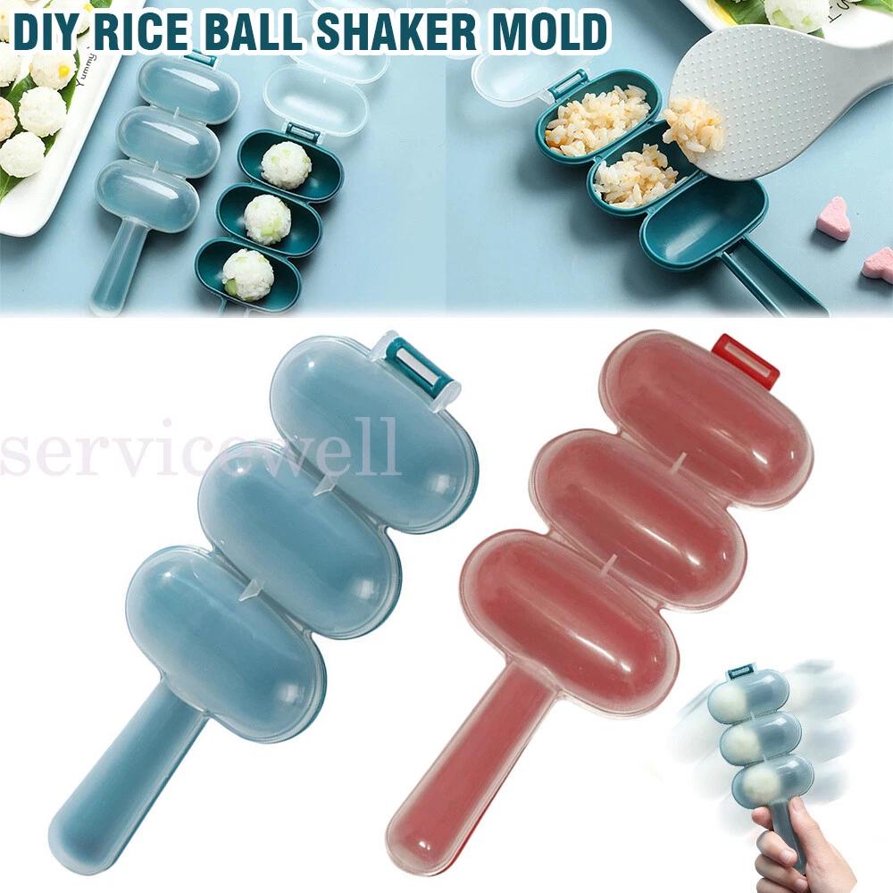 Rice Ball Shaker DIY Rice Baller Shakers Lunch Maker Mould Kitchen Tools Kit