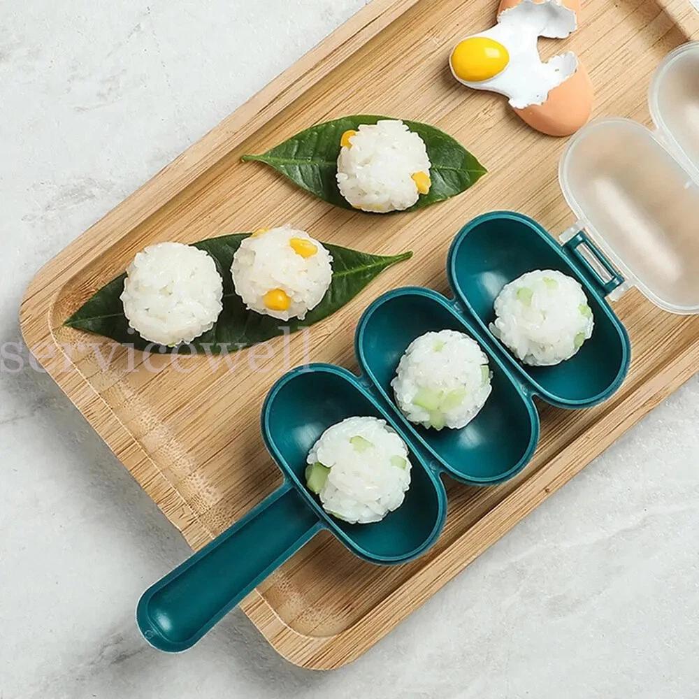 Rice Ball Shaker DIY Rice Baller Shakers Lunch Maker Mould Kitchen Tools Kit - Image 2