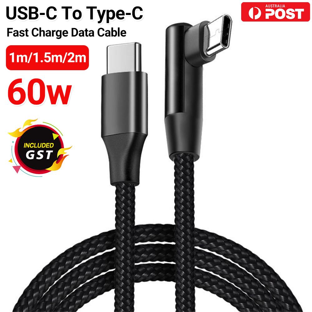 Samsung Google OPPO Macbook iPad USB-C To Type-C Fast Charge Data Cable M-M