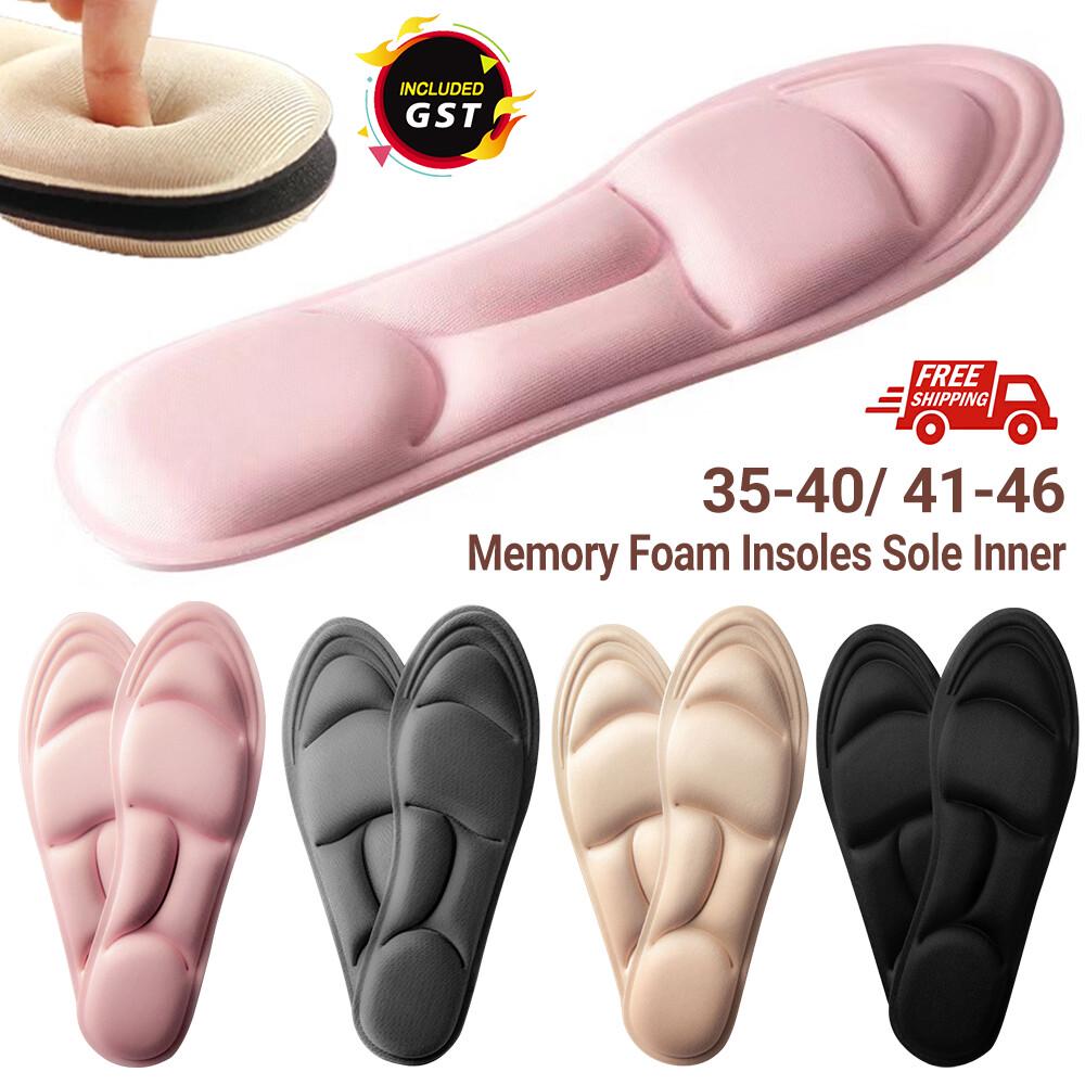 5D Memory Foam Insoles Inner Sole Insert Air Cushion Heel Foot Shoe Pads