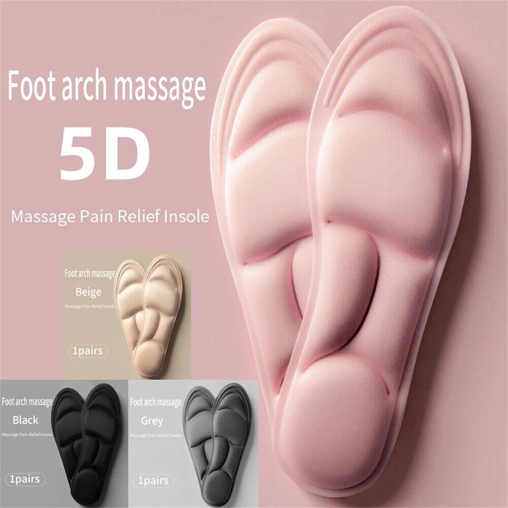 5D Memory Foam Insoles Inner Sole Insert Air Cushion Heel Foot Shoe Pads - Image 2
