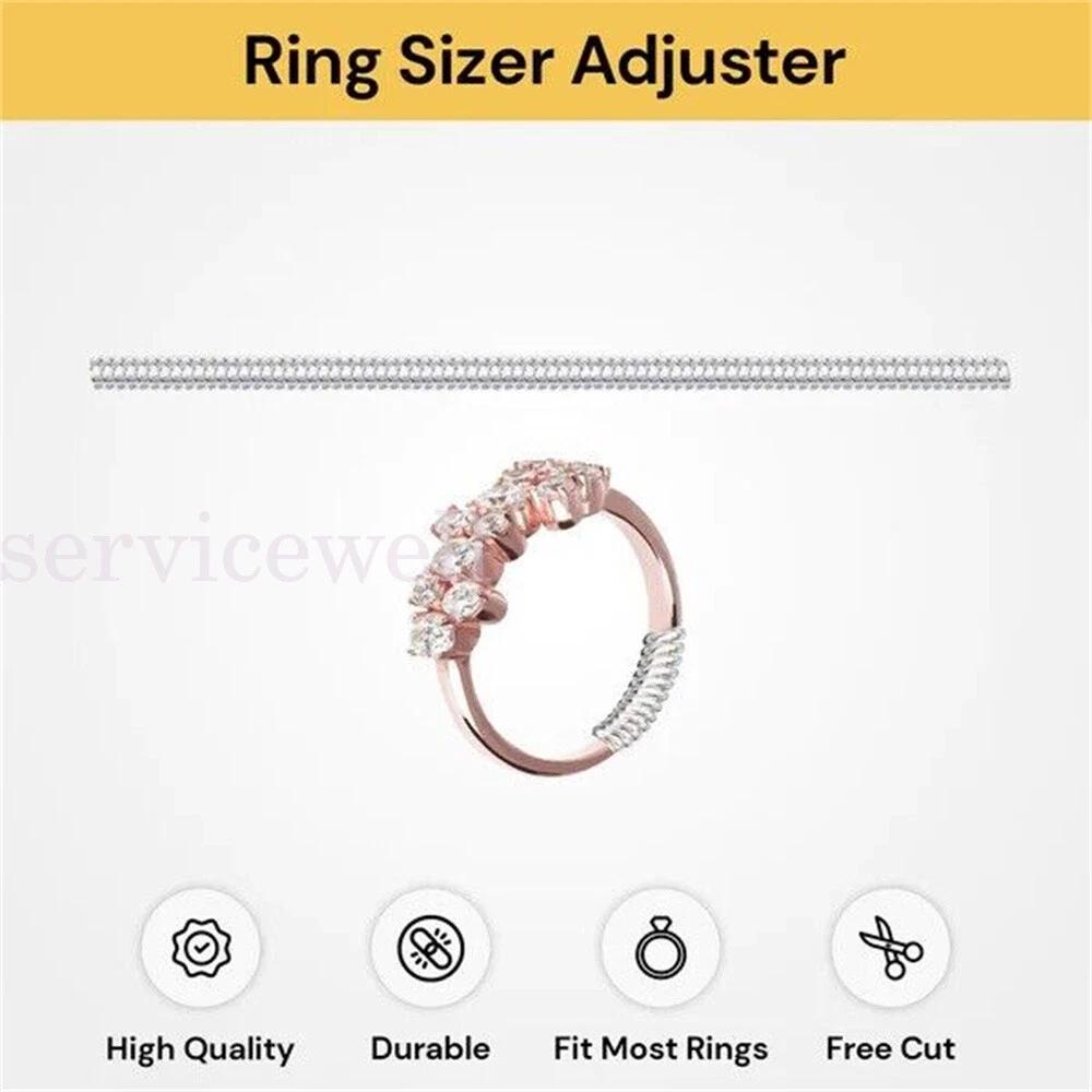 Ring Size Adjuster Guard Tightener Transparent Coil Spiral Based Reducer - Image 7