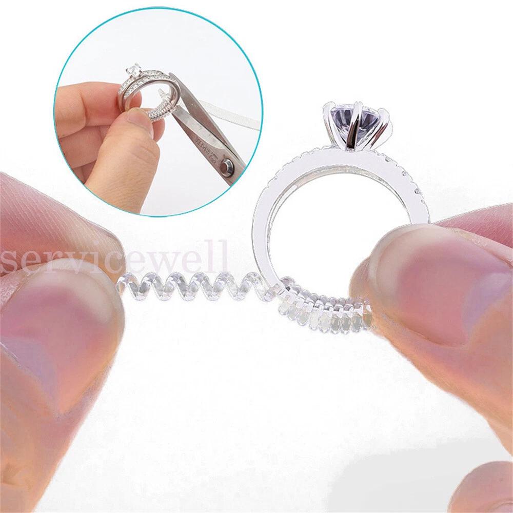 Ring Size Adjuster Guard Tightener Transparent Coil Spiral Based Reducer - Image 6