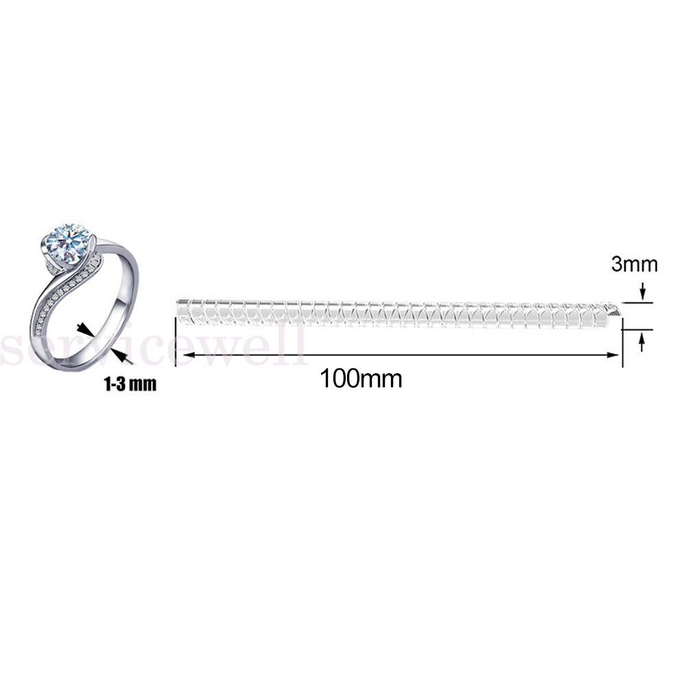 Ring Size Adjuster Guard Tightener Transparent Coil Spiral Based Reducer - Image 4