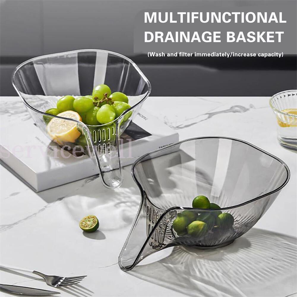 Multifunction Drain Bowl Strainer for Kitchen Washing Vegetable Fruit Basket - Image 6