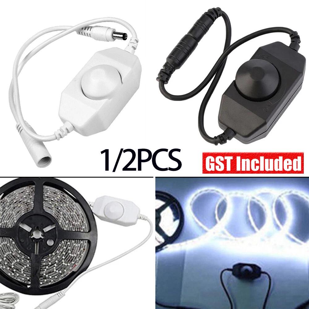 12V-24V DC 0-100% PWM Manual Knob Dimmer Switch for LED Strip Light Stylish