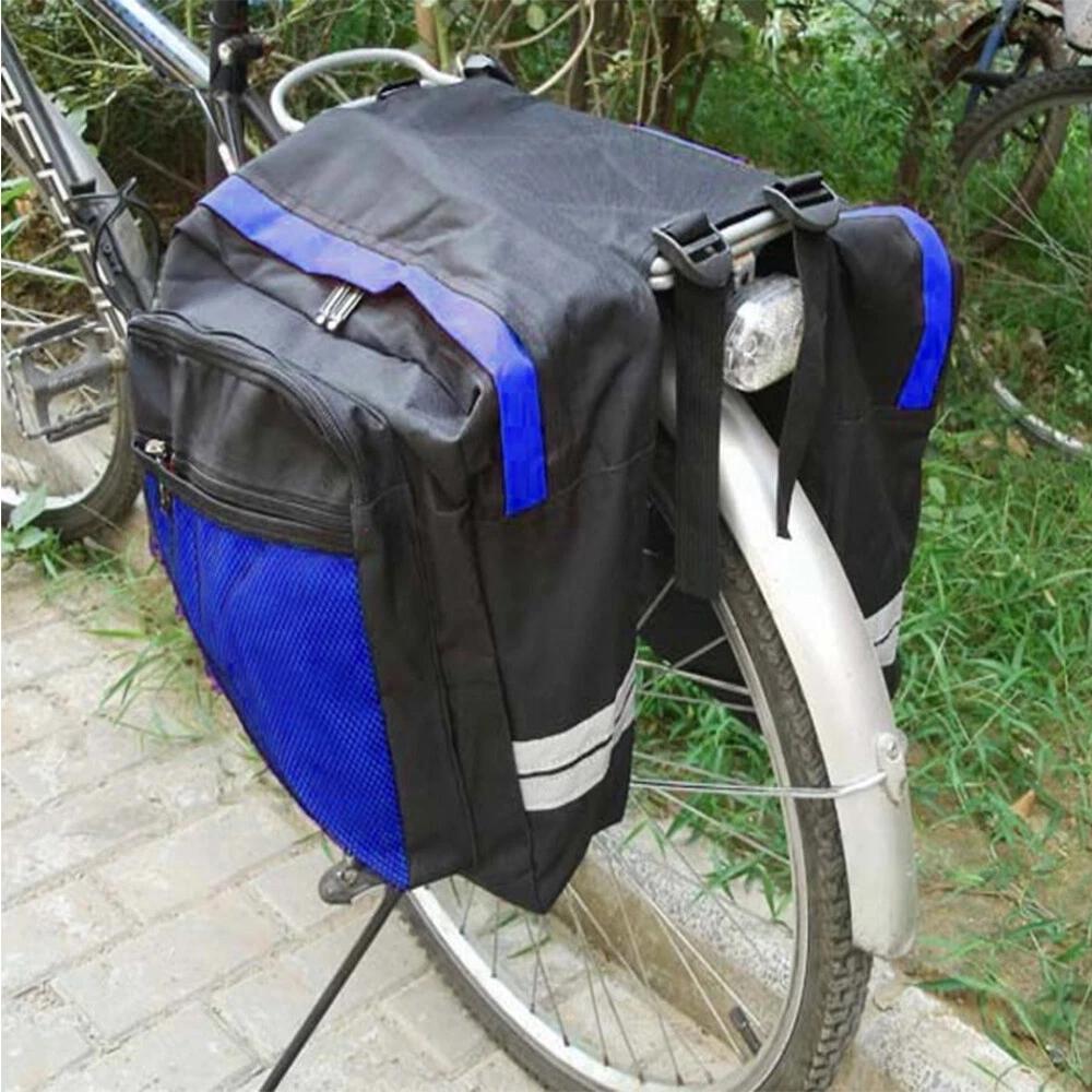 25L Bike Bicycle Rear Rack Pannier Bag Waterproof Seat Box Zipper Camping - Image 6