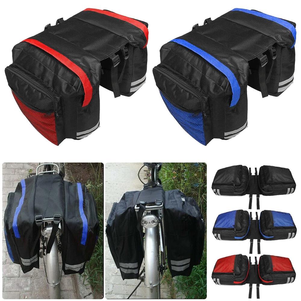 25L Bike Bicycle Rear Rack Pannier Bag Waterproof Seat Box Zipper Camping - Image 3